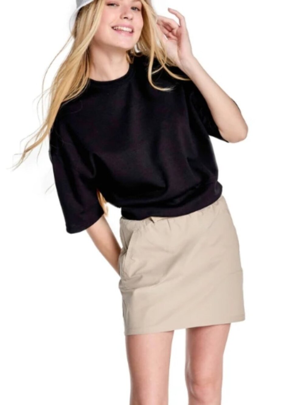 NWT KYODAN Stretch Knit Crew Neck Short Sleeve Top - Picture 2 of 10